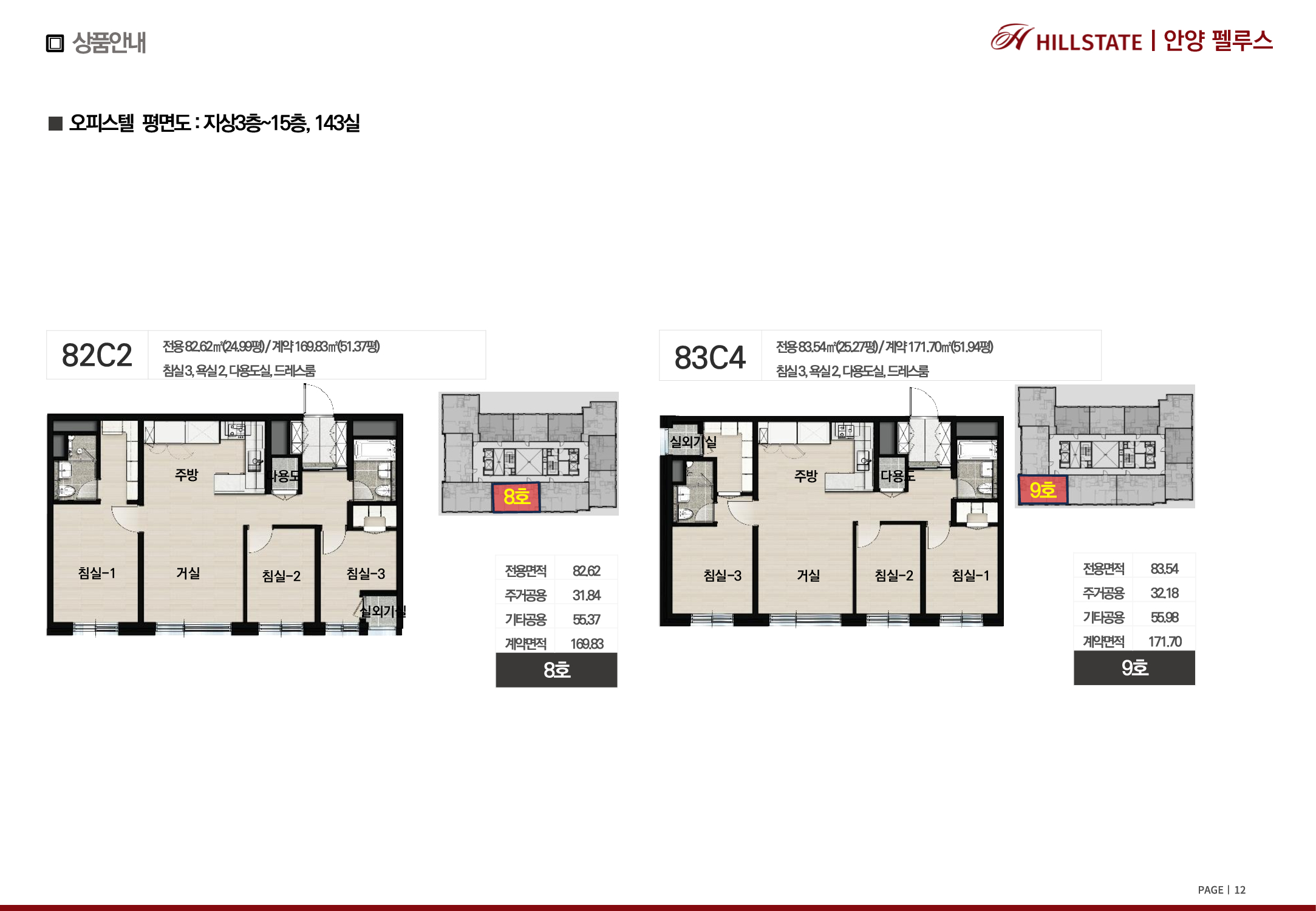 안양펠루스 모델하우스 평면도 3